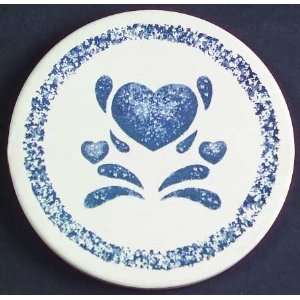  Corning Blue Hearts Coaster, Fine China Dinnerware