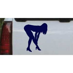 Navy 22in X 18.9in    Sexy Girl Silhouettes Car Window Wall Laptop 