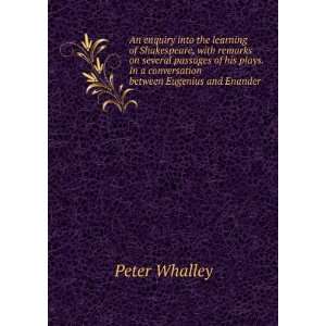   In a conversation between Eugenius and Enander Peter Whalley Books