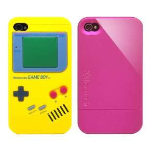 2pcs Set Nintendo Game Boy Silicone Case Yellow + KoreTech 