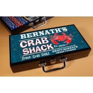  Personalized Crab Shack Poker Set: Sports & Outdoors