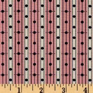   Library Stripe Cranberry Fabric By The Yard Arts, Crafts & Sewing