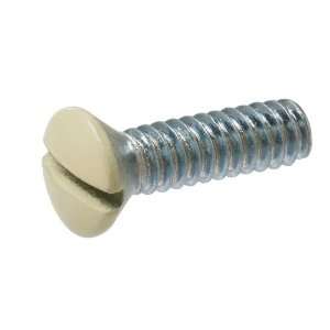 Crown Bolt 95214 #6 32 x 1 Inch Oval Head Switch Plate Screws, Ivory 