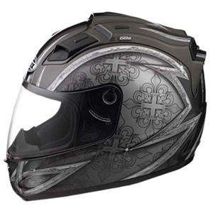  GMax GM68 Crusader Helmet   Medium/Dark Silver/Titanium 