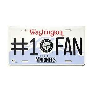 Seattle Mariners License Plate   #1 Fan 