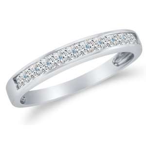   Set Highest Quality CZ Cubic Zirconia Womens Ladies Wedding Band Ring