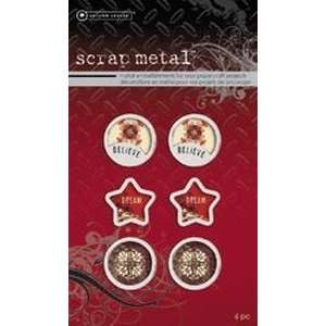  Scrapmetal Embellishments: Believe Small Charms: Home 