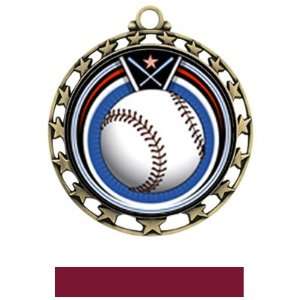 Hasty Awards Custom Baseball Eclipse Insert Medals M 4401 GOLD MEDAL 