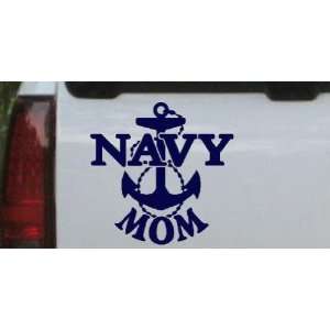 Navy 16in X 16.0in    Navy Mom Military Car Window Wall Laptop Decal 
