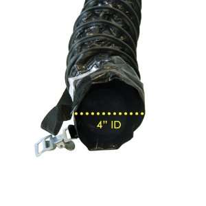 Air Ventilator Black   Ventilation Duct Hose   4 ID x 25ft Length 