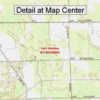  USGS Topographic Quadrangle Map   Port Sheldon, Michigan 