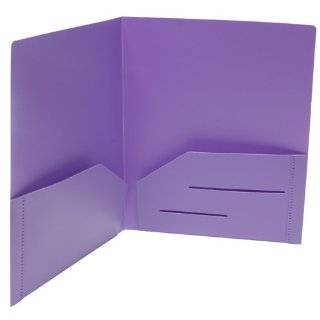 Light Purple Heavy Duty Plastic 2 Pocket Presentation Folder (9x12 