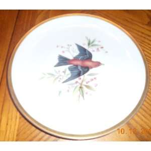  HUTSCHENREUTHER SCARLET TANAGER COLLECTOR PLATE BAVARIA 