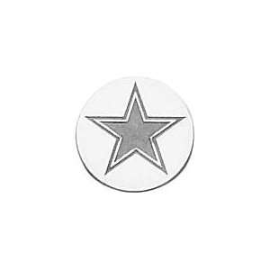  Sterling Silver NFL Dallas Cowboys Logo Tie Tac: Jewelry