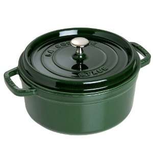   . Round Cocotte Basil Cast Iron Cookware Dutch Oven