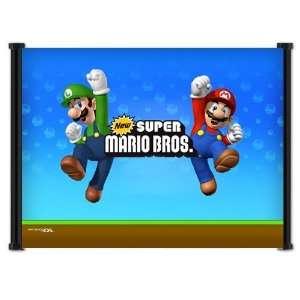  New Super Mario Bros Game Fabric Wall Scroll Poster (21 x 