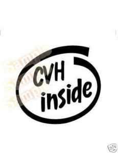 Ford CVH Inside Vinyl Decal Car Sticker  