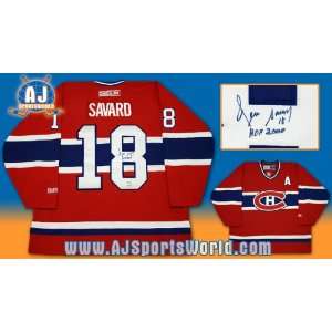 DENIS SAVARD Montreal Canadiens SIGNED Hockey JERSEY 