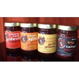 Saucey Sampler Pack 4 jars/one of each Grocery & Gourmet Food