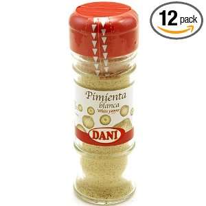 DANI White Pepper Ground, 1.6 Ounce Glass Container (Pack of 12)