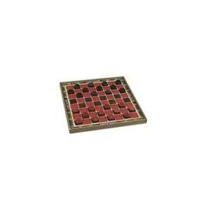  Classic Wooden Checkers Game Board: Toys & Games