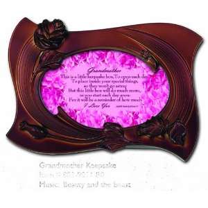  Brown Rose Music Box Grandmother Keepsake Card/Beauty and 