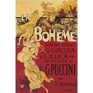  Adolfo Hohenstein   Puccini   La Boheme Canvas