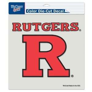 Rutgers Scarlet Knights 8x8 Die Cut Full Color Decal Made in the USA 