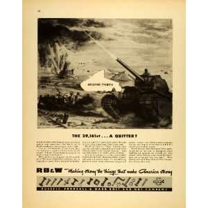   Nut WWII War Production Army Tank   Original Print Ad