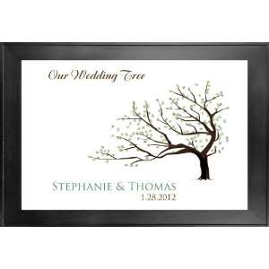  Thumbprint Guest Book Wedding Tree # 3 16x24 for 50 75 