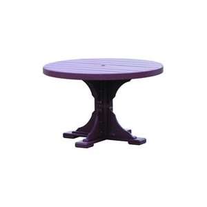  Amish Poly Vinyl 4 Round Table: Kitchen & Dining