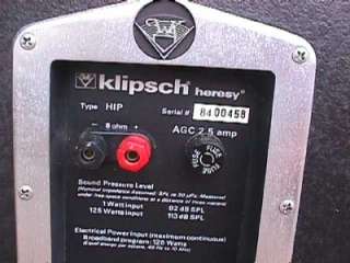 Vintage Heresy Klipsch Type HIP Speaker Pair 12 K 42E,K 55M,K77M HIE 