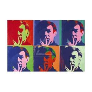  Andy Warhol 30W by 20H  A Set of Six Self Portraits 
