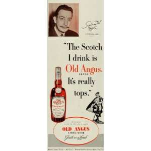  1951 Ad National Distillers Old Angus Whisky S. Dali 