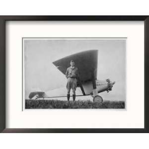  Charles Augustus Lindbergh American Aviator with His Ryan 