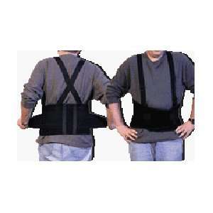 Body Sport Ultra Lift Back Support W/Suspenders Black, Extra Small 26 