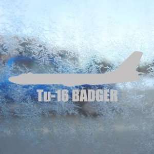  Tu 16 BADGER Gray Decal Military Soldier Window Gray 