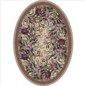  Pastiche Barrington Court Heathered Rose Oval Rug Size 