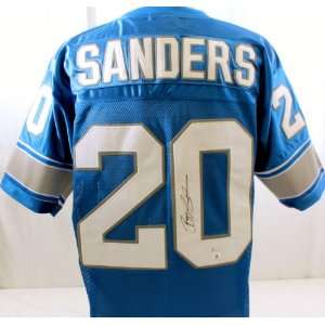  Barry Sanders Signed Jersey GAI   Autographed NFL Jerseys 