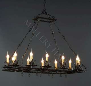 Beautiful, Square, Wrought Iron Chandelier    Your Dreams Just Came 