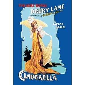  Vintage Art Cinderella at the Theatre Royal Drury Lane 