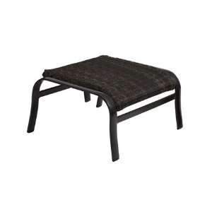  Woodard Belden Woven Round Weave Aluminum Wicker Side Patio Ottoman 