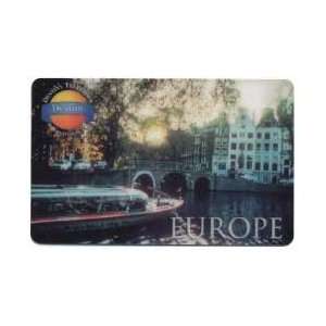  Collectible Phone Card 30u Europe Boat On A River (In 