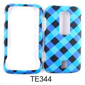  CELL PHONE CASE COVER FOR HUAWEI ASCEND M860 BLUE BLACK 