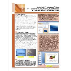 Microsoft® PowerPoint® 2007 Quick Reference Guide   Powerpoint 303 