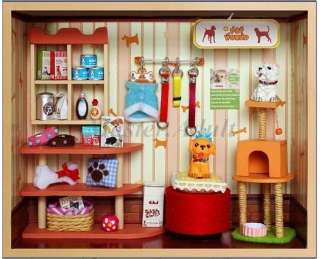 Dollhouse Miniature 7 Mini Deluxe PET SHOP DIY 112 w/ furniture 