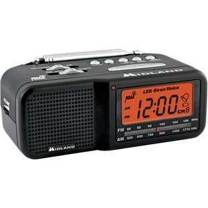 Midland Wr11 7 channel Desktop Alarm Clock/weather Alert Radio With Am 