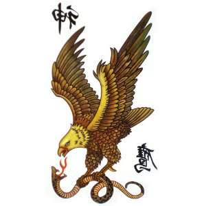   stickers for men and women fashion sexy eagle grasping a snake Beauty