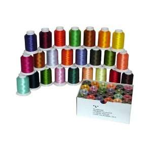  Matching 144 L Size Bobbins and 24 Top Thread Cones (both 