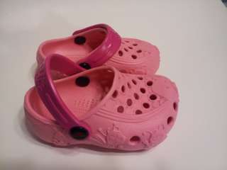 Holey Sandals Shoe Clogs CRITTERS PINK 6   7 Toddlers  